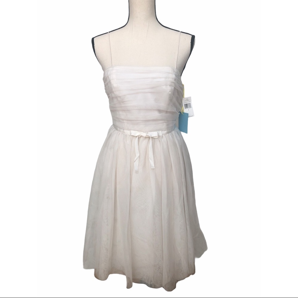 NWT $198 | Ivory | luxury prom 2 | Tulle Dress 2 | short luxury dress 2 - Picture 3 of 7